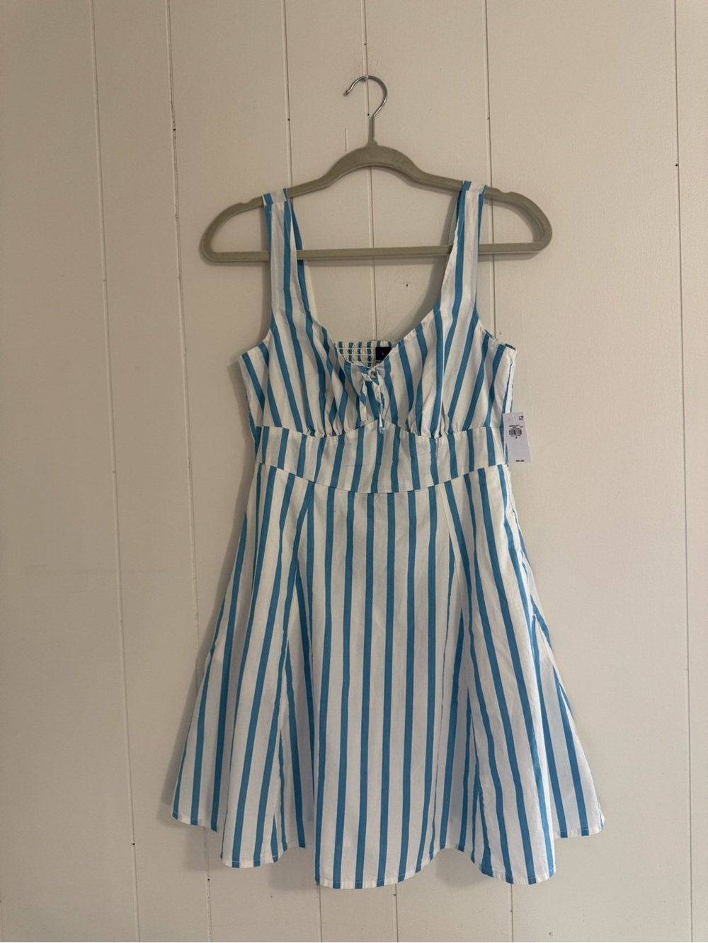 Old Navy White and Blue Striped Sundress